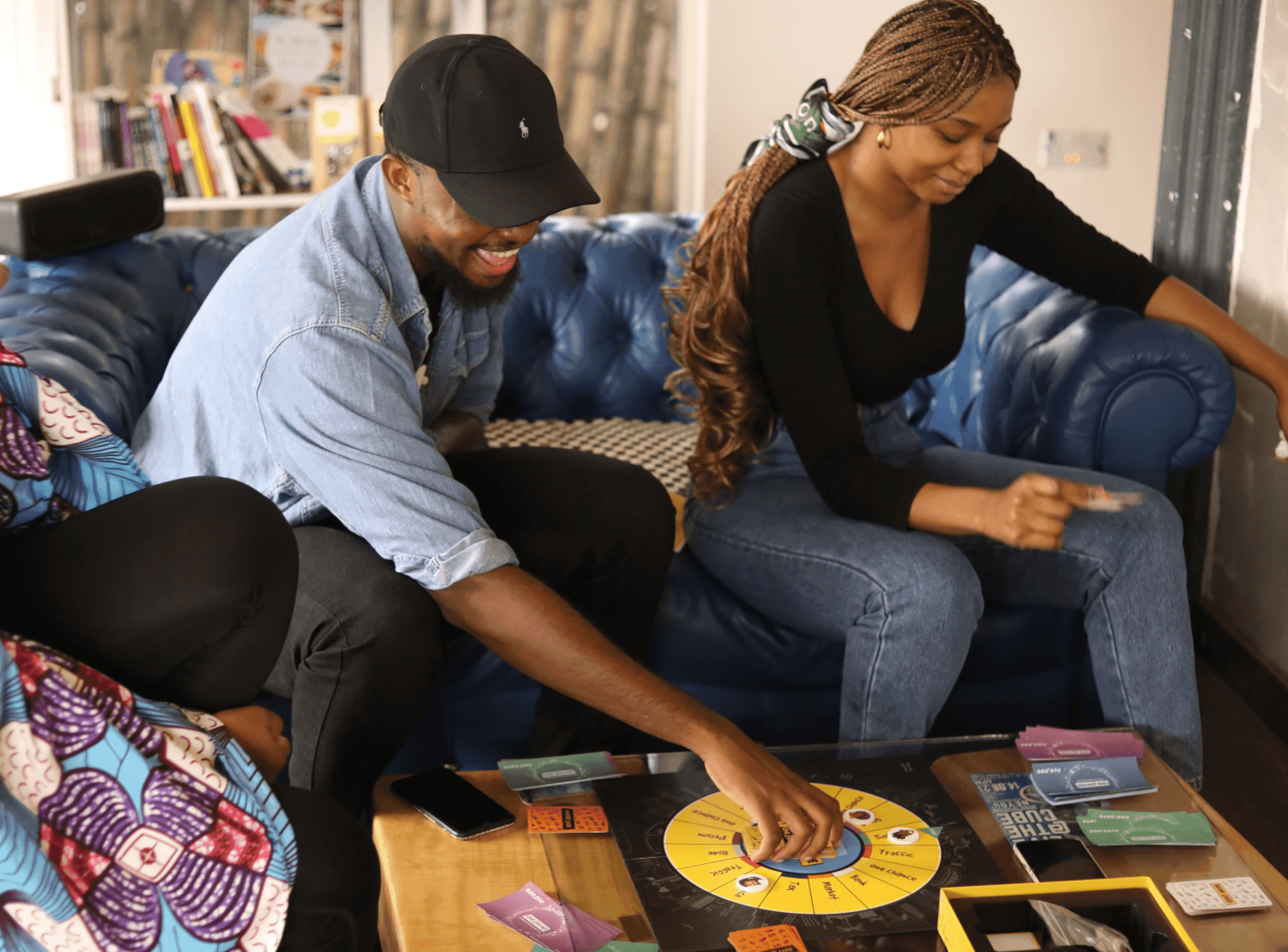 Friends playing One Chance